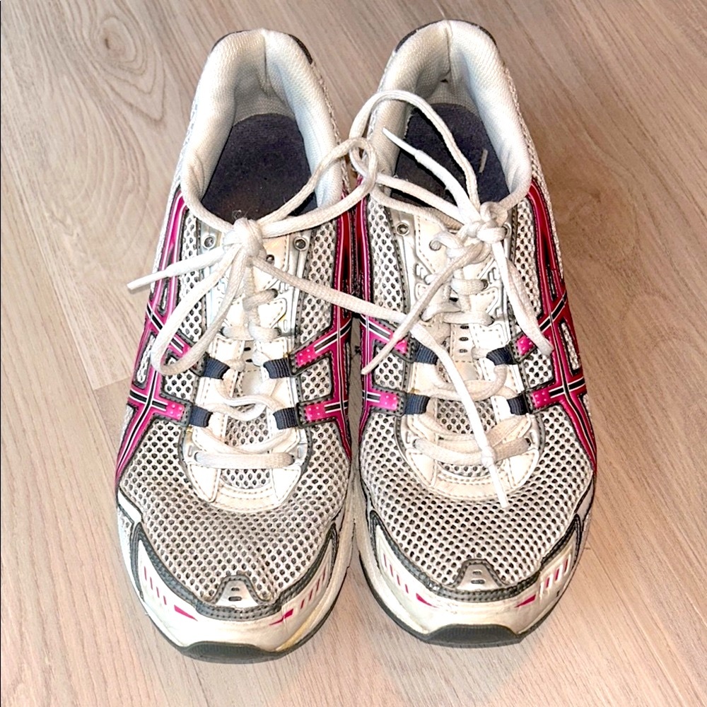 Asics Gel Fluent 2 Running Training Shoes 8 Pink/White Athletic Trainers